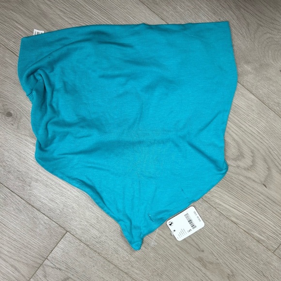 Free People Turquoise Tank Top- size small - Picture 1 of 4